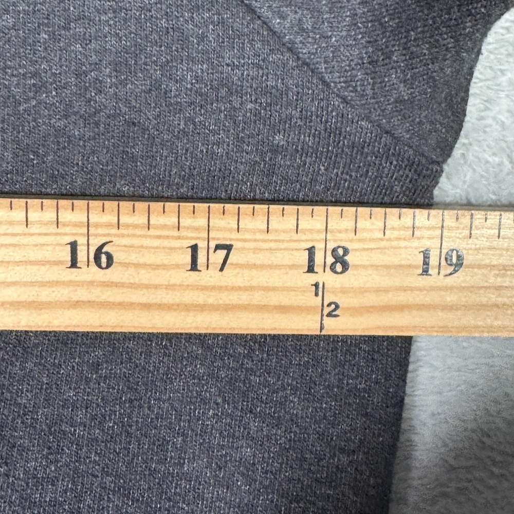 Fayettechill Hoodie Mens XS Gray Yellow Drawstring Recycled Cotton Pullover - Picture 4 of 7